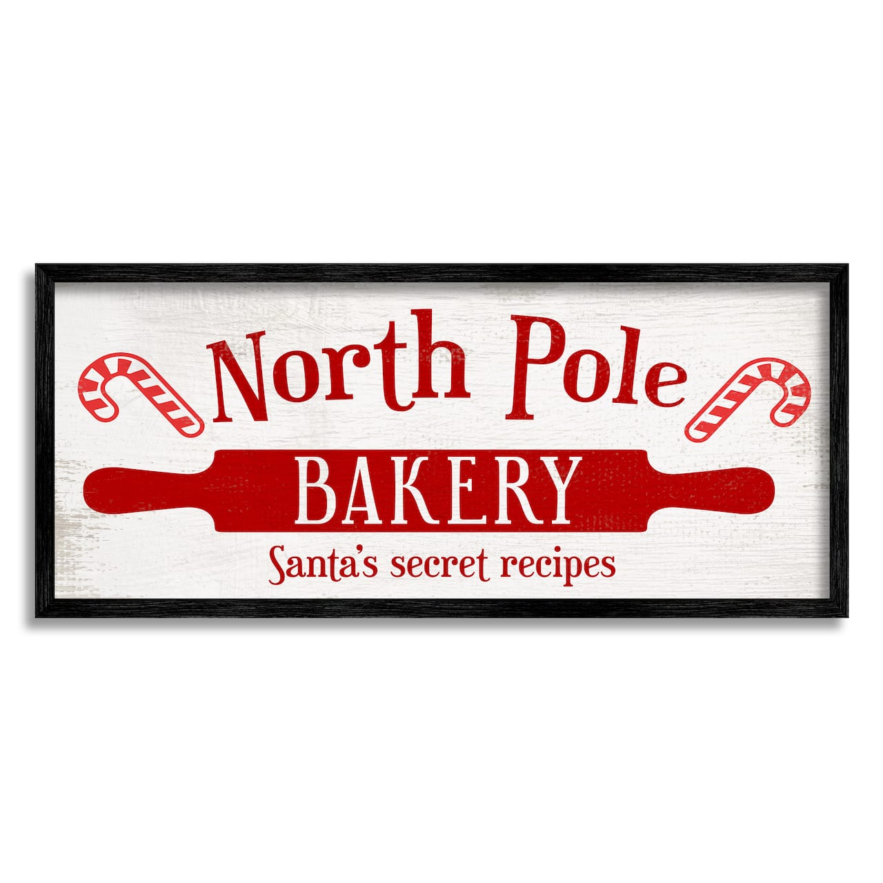 Stupell Industries North Pole Bakery Kitchen Sign Framed Giclee Art